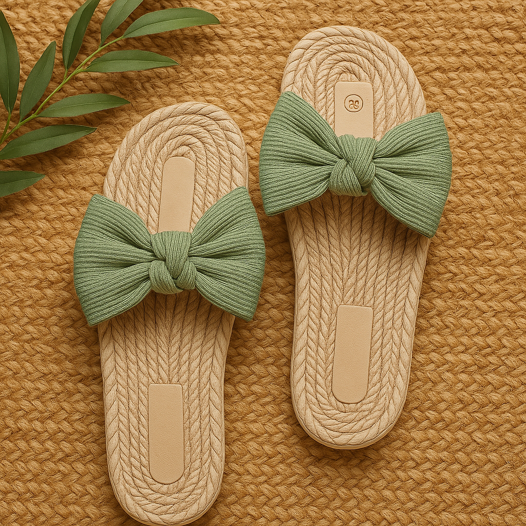 Sun-Woven Bow Slide