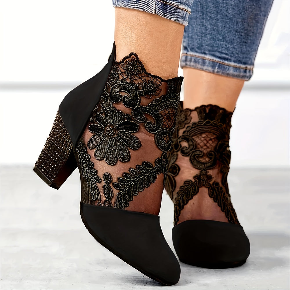 Twilight Lace Ankle Heel